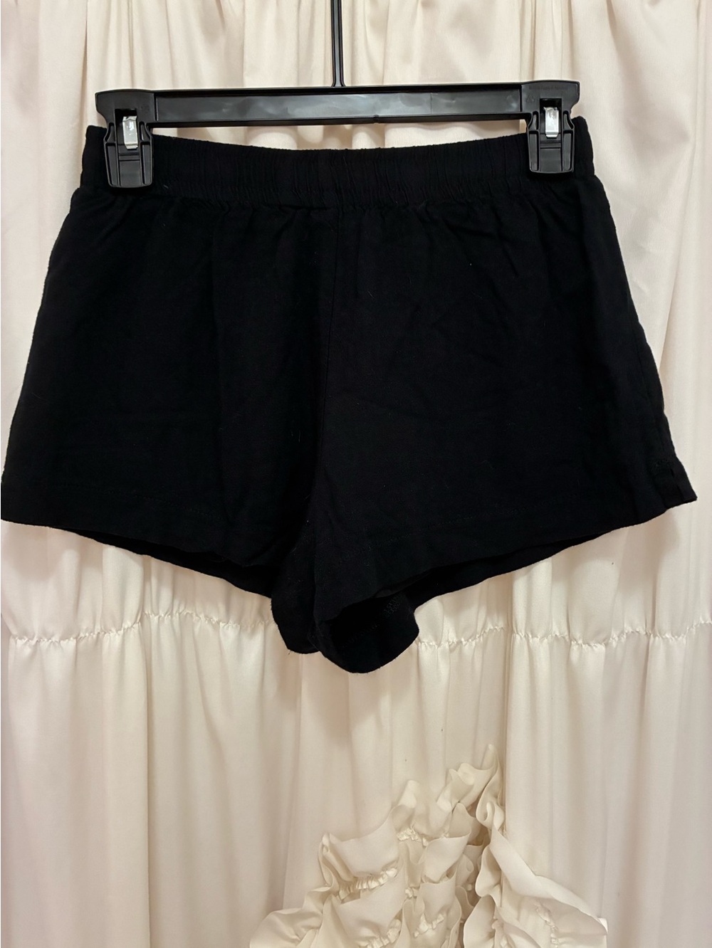 Princess Polly Black Casual Ribbed Shorts 🌺